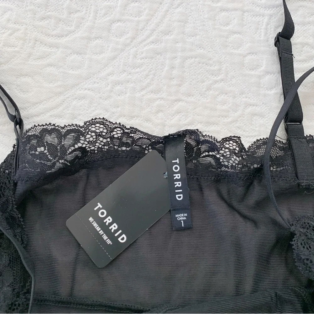 Torrid Babydoll Tricot Slip,‎ Black